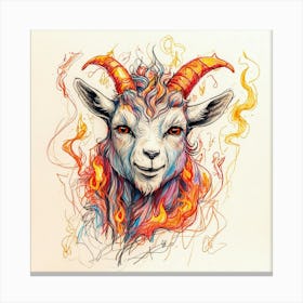 Goat Head 16 Canvas Print