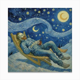 The Moon’s Whisper: A Quiet Repose" Canvas Print