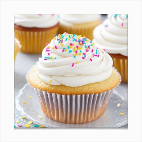 Cupcakes With Sprinkles 1 Canvas Print