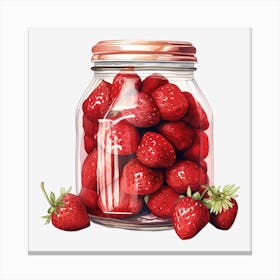 Strawberry Jar 8 Canvas Print