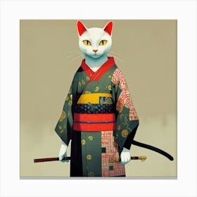 Japanese Cat 2 Canvas Print