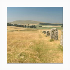 Stone Circles In Scotland Canvas Print