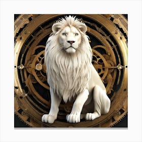 Clockwork Lion Canvas Print