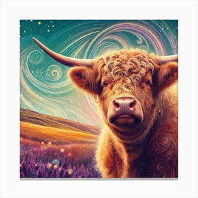 Highland Cow 19 Canvas Print