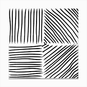 Black Lines Canvas Print