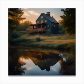 House By The Water 5 Canvas Print