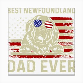 Best Newfoundland Dad Ever Canvas Print