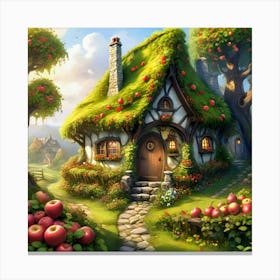 Fairy Apple Cottage #3 Canvas Print