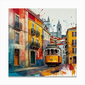 Lisbon Tram Canvas Print