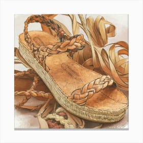 beautiful sandal Canvas Print