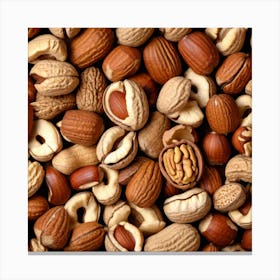 Close Up Of Nuts 5 Canvas Print