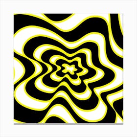 Abstract pattern Yellow Canvas Print