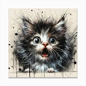 Cat Painting 1 Canvas Print