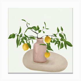 Lemon Branches Canvas Print