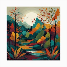 Autumn Forest 14 Canvas Print