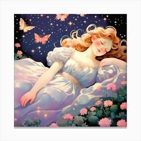 Dreaming Girl 1 Canvas Print