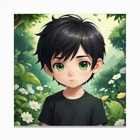 Curious Chibi Canvas Print