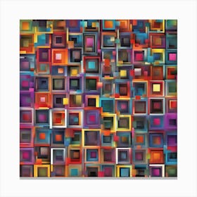 Abstract Squares Canvas Print