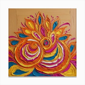 Rangoli Painting Canvas Print