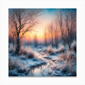 Snowy Forest Canvas Print