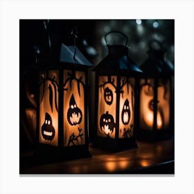 Halloween Lanterns Canvas Print