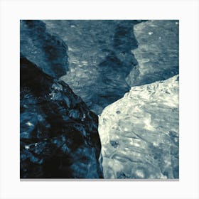 An Icy Map Of The Colorado River Canvas Print
