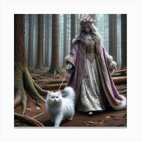 Fairy In The Forest 45 Canvas Print