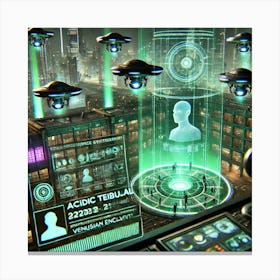 Surveillance Systems Population Monitoring Canvas Print