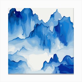 Watercolor Mountains 1 Canvas Print