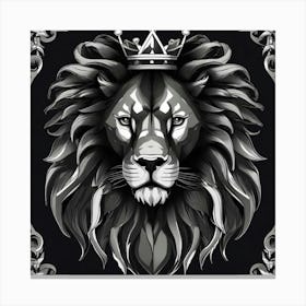Lion With Crown 2 Canvas Print