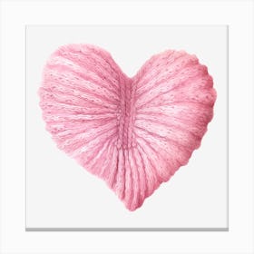 Heart Knitting Pattern Canvas Print