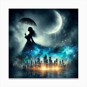 Night In The City Canvas Print