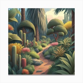 Cactus Garden Canvas Print