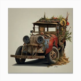 Rusty Truck Canvas Print
