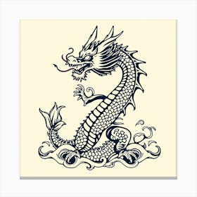 Dragon Tattoo Canvas Print