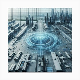 Futuristic Airport 2 Canvas Print