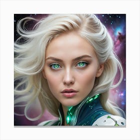 Space Girl Canvas Print