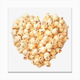 Heart Shaped Popcorn 2 Canvas Print