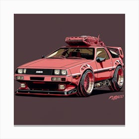 Back To The Future Delorean 1 Canvas Print