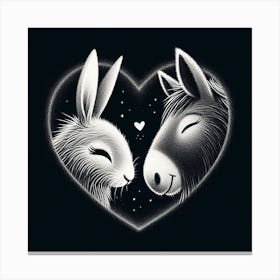 Heart Of A Donkey Canvas Print