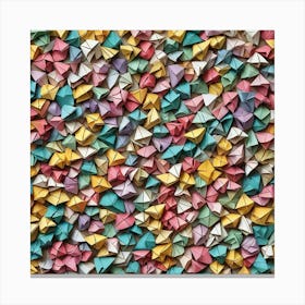 Origami Wall Canvas Print