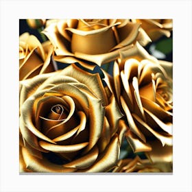 Gold Roses 8 Canvas Print