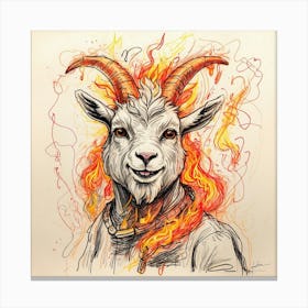 Goat Of Fire 18 Canvas Print