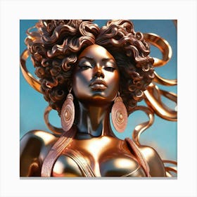 Beautiful Ebony Queen Canvas Print