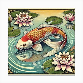 Tattoo Koi Fish 1 Canvas Print