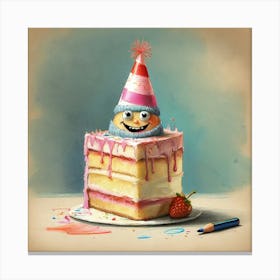 Birthday Cake 12 Canvas Print