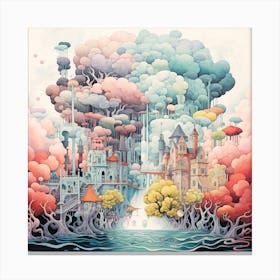 'The Castle In The Sky' Canvas Print