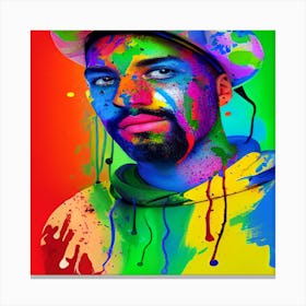 Colorful Man Canvas Print