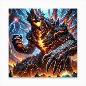 Super Kaiju Canvas Print