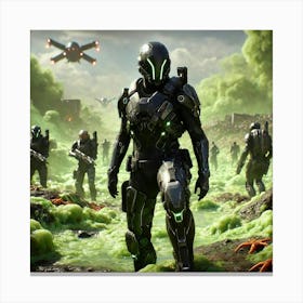 Venusian Enclave Adaptive Armor Converted Canvas Print